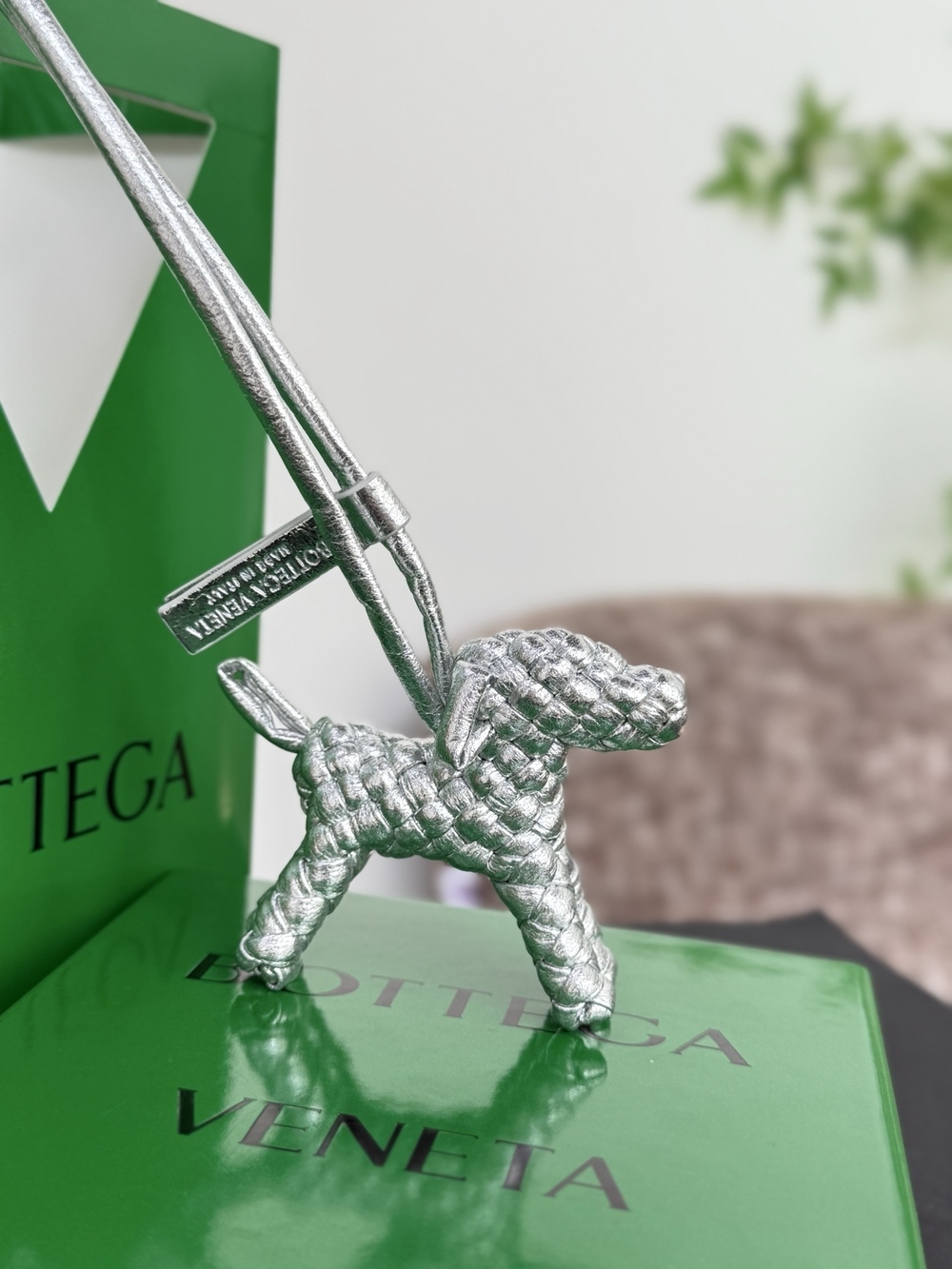 Bottega Veneta dog charm